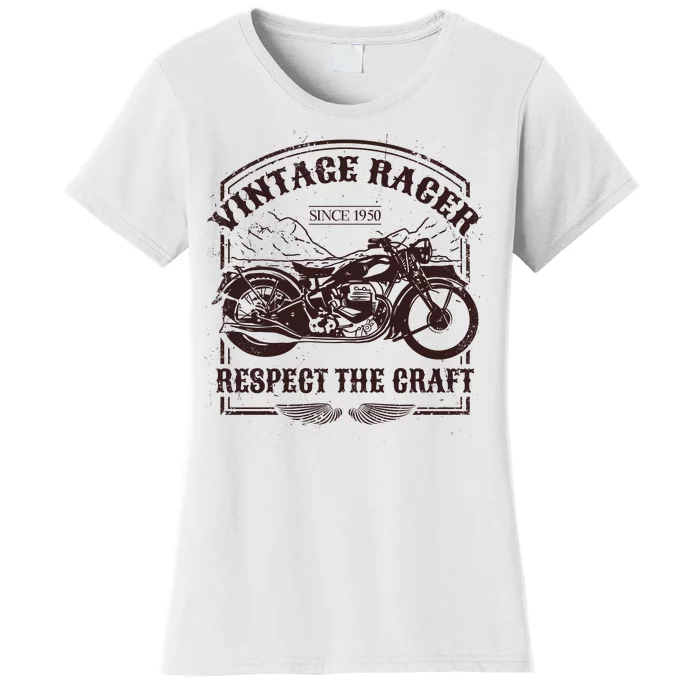 Vintage Racer Since 1950 Motorcycle Women's T-Shirt