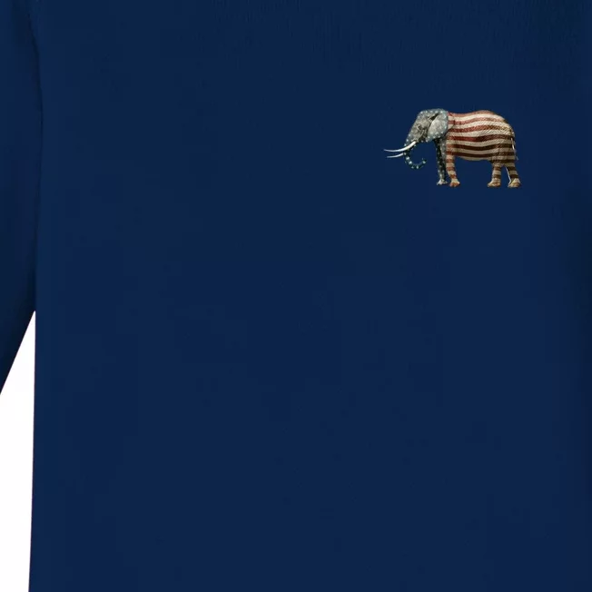 Vote Republican Save America Front and Back Front & Back Baby Long Sleeve Bodysuit