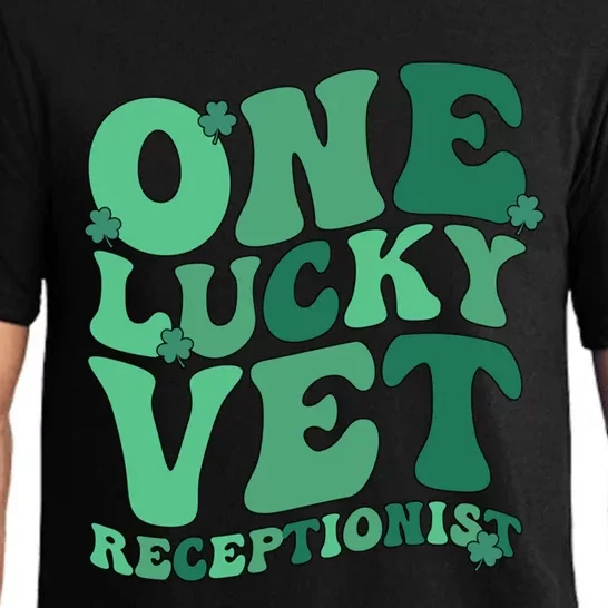 Vet Receptionist St Patricks Day Veterinarian Receptionist Gift Pajama Set