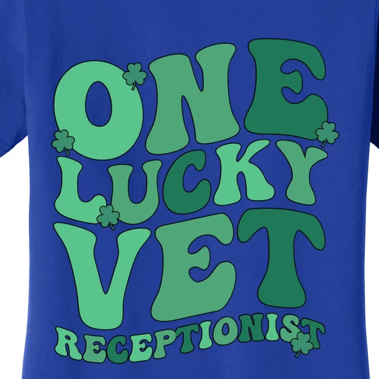 Vet Receptionist St Patricks Day Veterinarian Receptionist Gift Women's T-Shirt