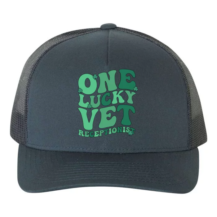 Vet Receptionist St Patricks Day Veterinarian Receptionist Gift Yupoong Adult 5-Panel Trucker Hat