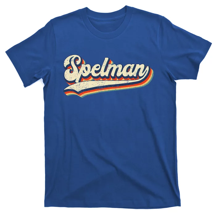 Vintage RetroSpelman School Sport Name Gift T-Shirt