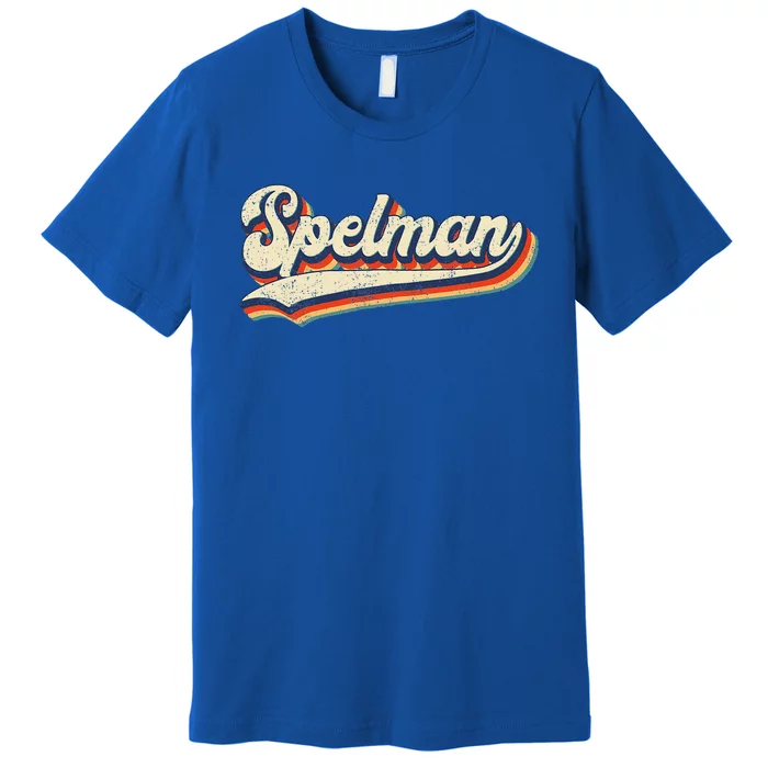 Vintage RetroSpelman School Sport Name Gift Premium T-Shirt