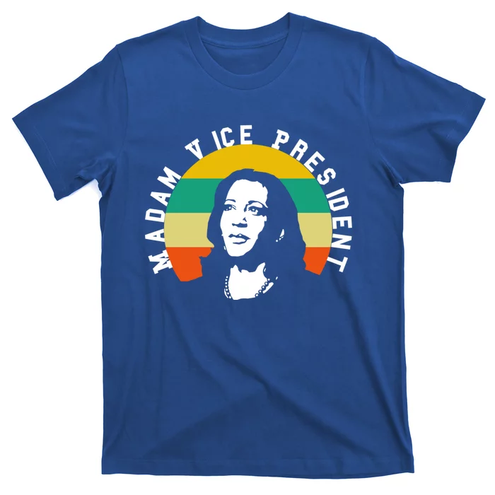 Vintage Retro Sunset Says Madam Vice President Kamala Gift T-Shirt