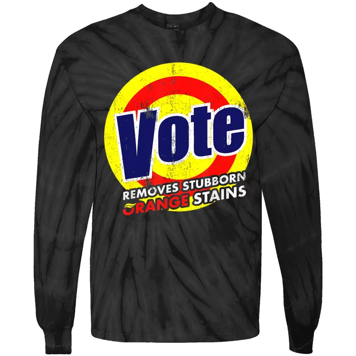 Vote Removes Stubborn Orange Stains 2024 Tie-Dye Long Sleeve Shirt