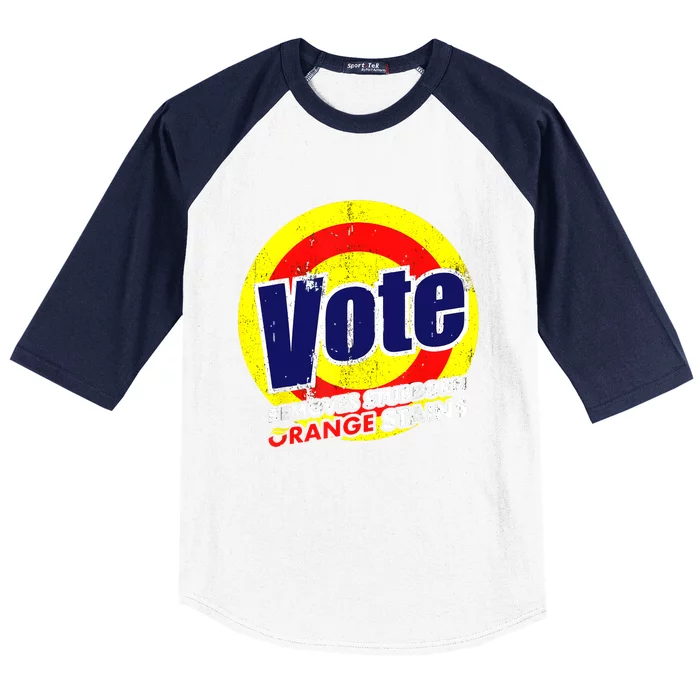 Vote Removes Stubborn Orange Stains 2024 Baseball Sleeve Shirt