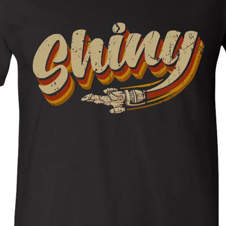 Vintage Retro Shiny Since 2002 Vintage Firefly Serenity V-Neck T-Shirt