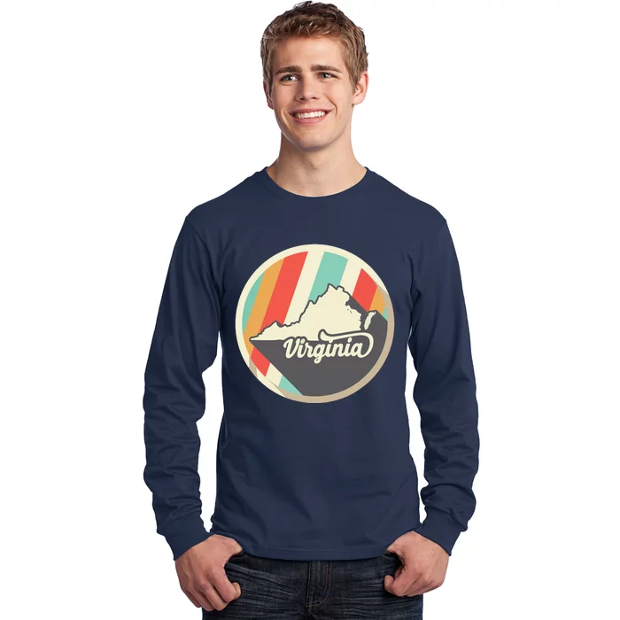 Virginia Retro Style Va Usa Long Sleeve Shirt