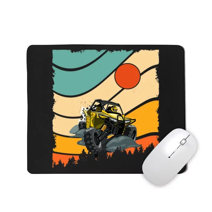 Vintage Retro Style UTV Dirt Offroad SXS Racing Quad Car Premium Mousepad