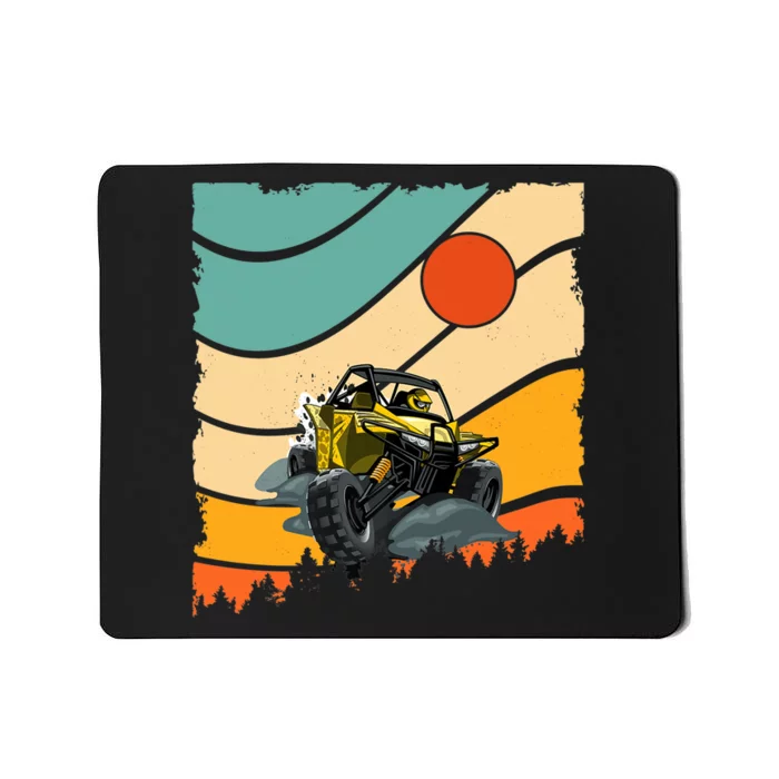 Vintage Retro Style UTV Dirt Offroad SXS Racing Quad Car Premium Mousepad