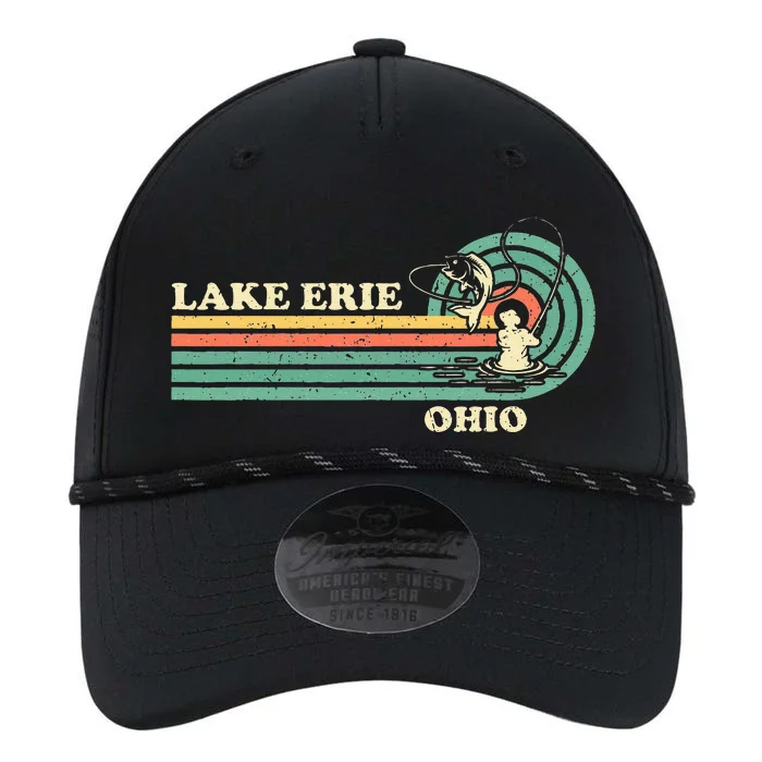 Vintage Retro Summer Fishing Ohio Erie Lake Performance The Dyno Cap