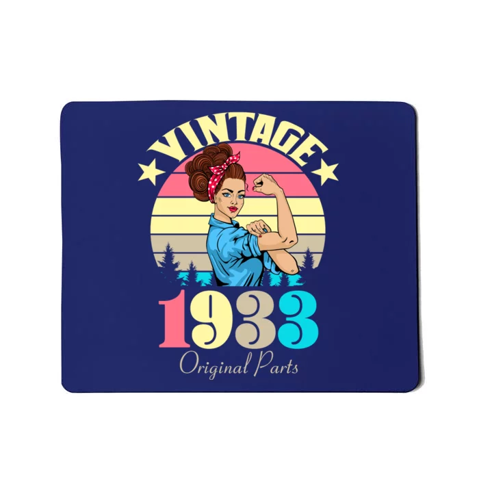 Vintage Rosie The Riveter 1933 Original Parts 90th Birthday Mousepad