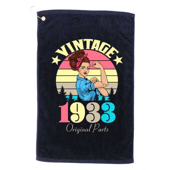 Vintage Rosie The Riveter 1933 Original Parts 90th Birthday Platinum Collection Golf Towel