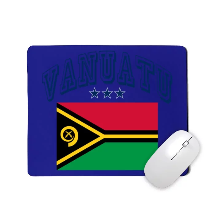 Vanuatu Retro Throwback Flag Athletic Cute Gift Mousepad