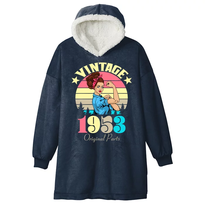 Vintage Rosie The Riveter 1953 Original Parts 70th Birthday Hooded Wearable Blanket