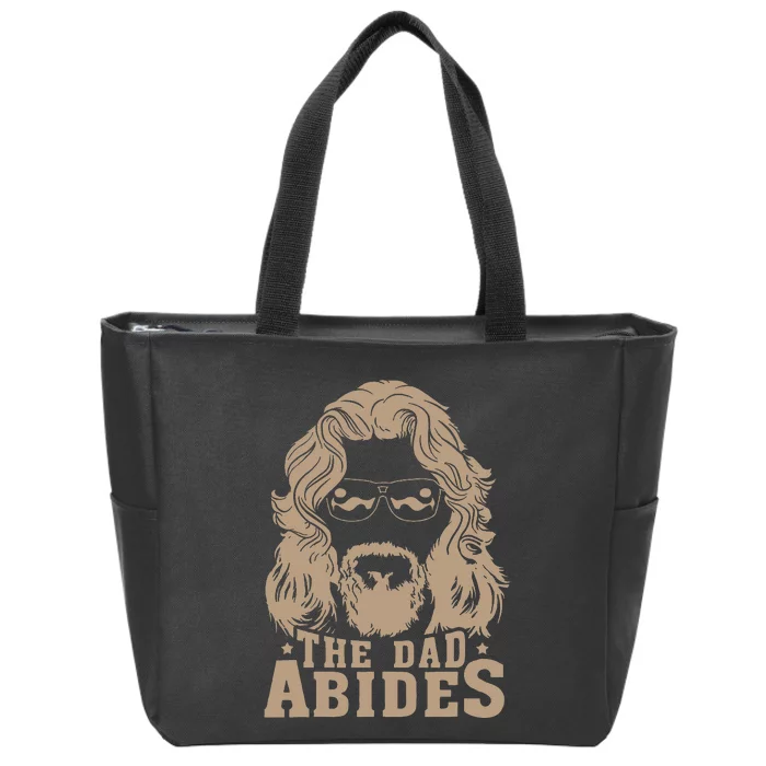 Vintage Retro The Dad Abides Zip Tote Bag