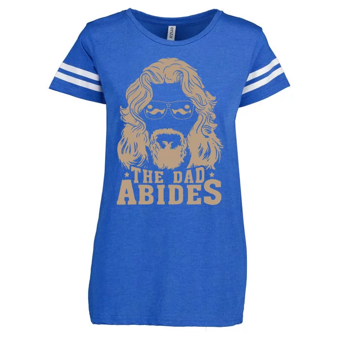 Vintage Retro The Dad Abides Enza Ladies Jersey Football T-Shirt