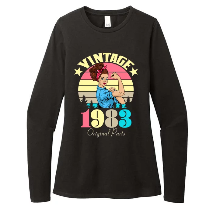 Vintage Rosie The Riveter 1983 Original Parts 40th Birthday Womens CVC Long Sleeve Shirt