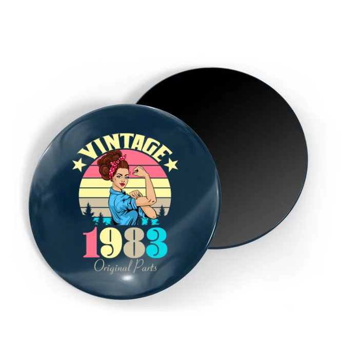 Vintage Rosie The Riveter 1983 Original Parts 40th Birthday Magnet