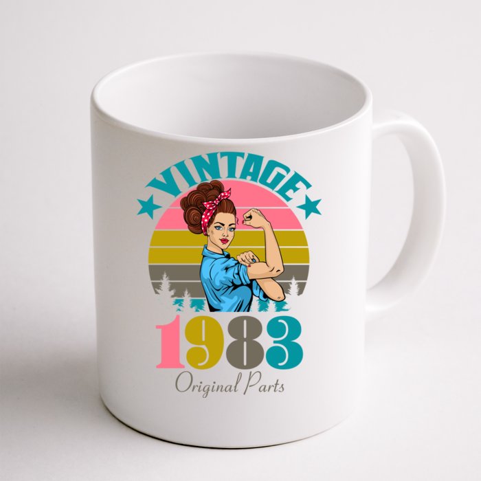 Vintage Rosie The Riveter 1983 Original Parts 40th Birthday Front & Back Coffee Mug