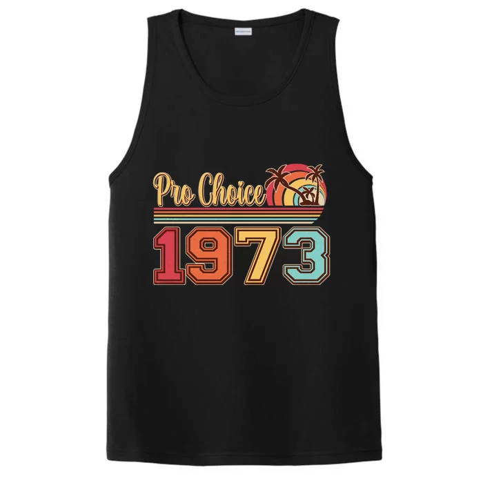 Vintage Retro Tropical Pro Choice 1973 Performance Tank