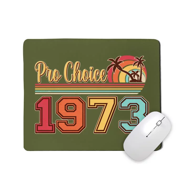 Vintage Retro Tropical Pro Choice 1973 Mousepad