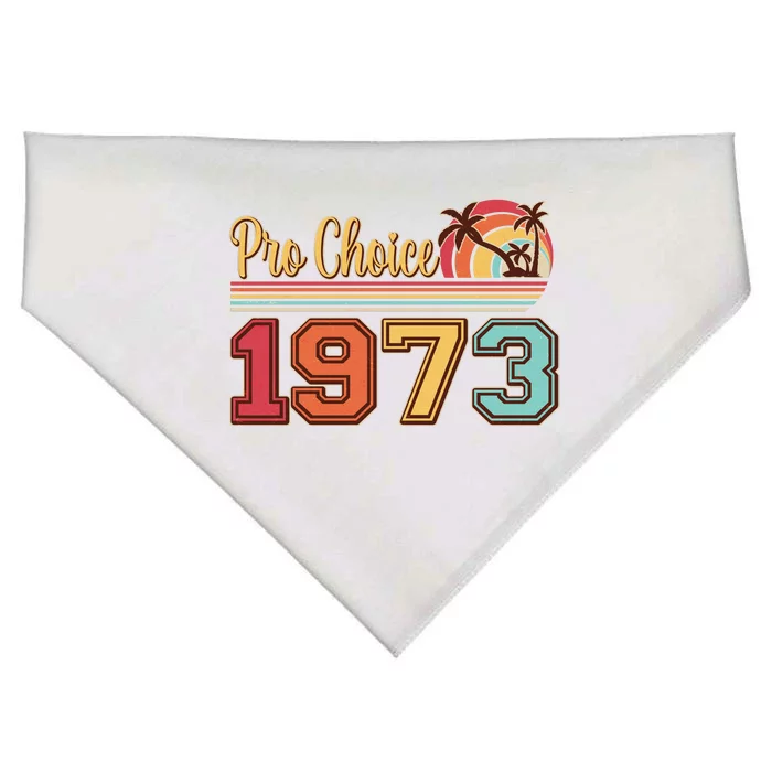 Vintage Retro Tropical Pro Choice 1973 USA-Made Doggie Bandana