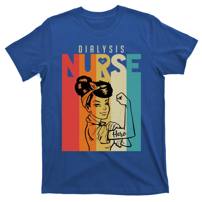 Vintage Rosie The Riveter Dialysis Nurse Funny Gift T-Shirt