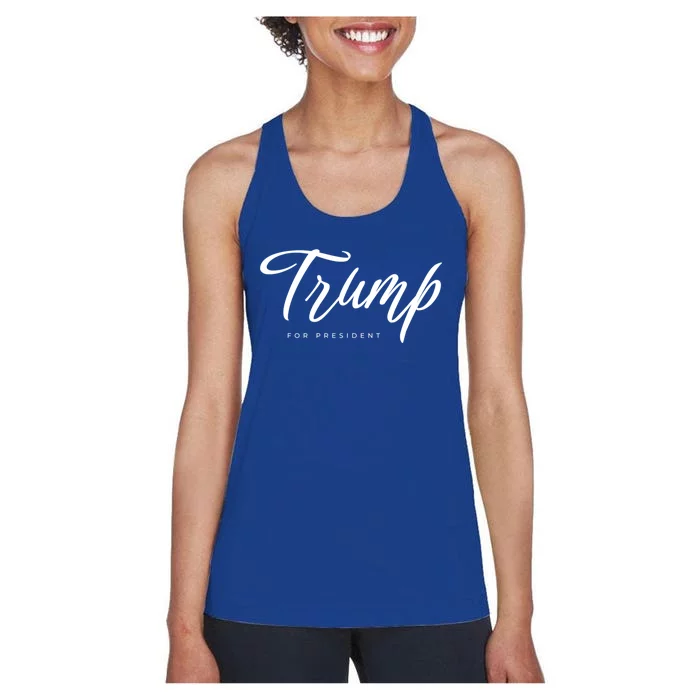 Vote Red Trump For President 2024 Election Funny Gift Women's Racerback Tank