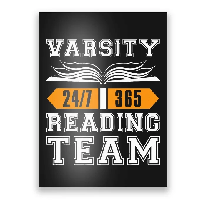 Varsity Reading Team For Book Lovers Poster