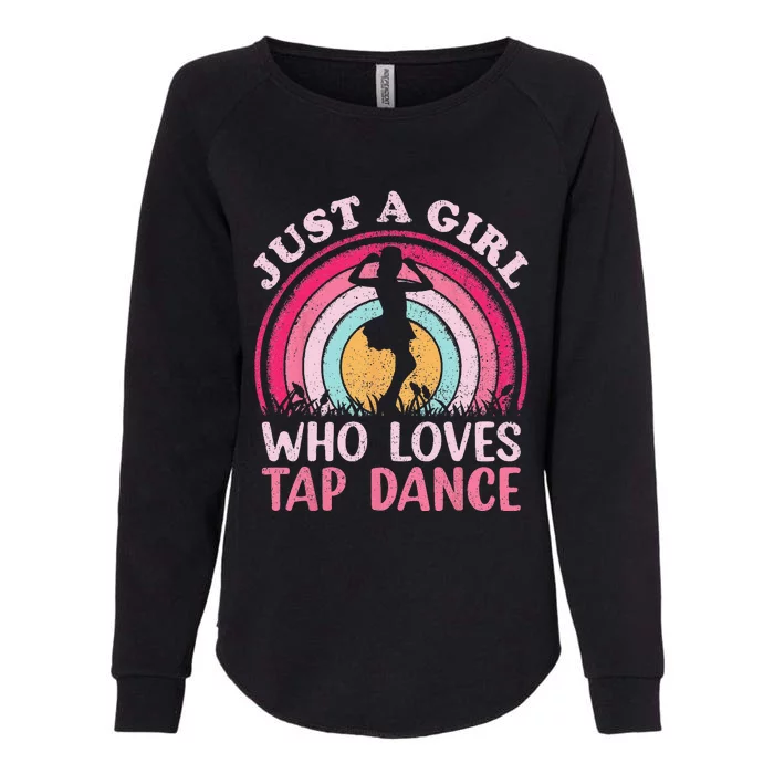 Vintage Retro Tap Dance Just A Who Loves Tap Dance Womens California Wash Sweatshirt