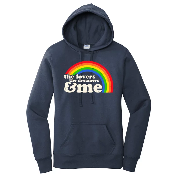 Vintage Retro The Lover The Dreamer And Me Rainbow Women's Pullover Hoodie