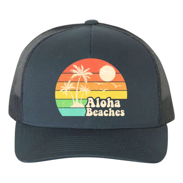 Vintage Retro Tropical Aloha Beahes Yupoong Adult 5-Panel Trucker Hat