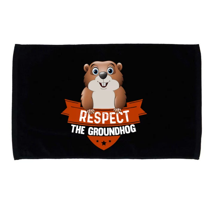 Vintage Respect The Groundhog Day Microfiber Hand Towel