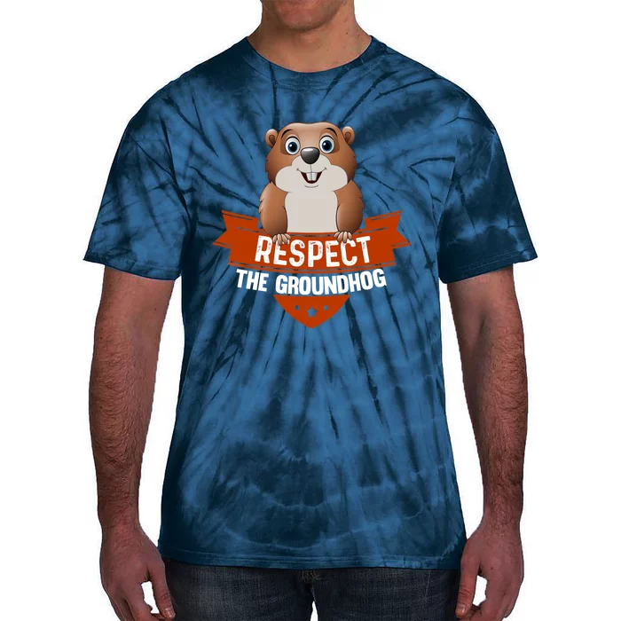 Vintage Respect The Groundhog Day Tie-Dye T-Shirt