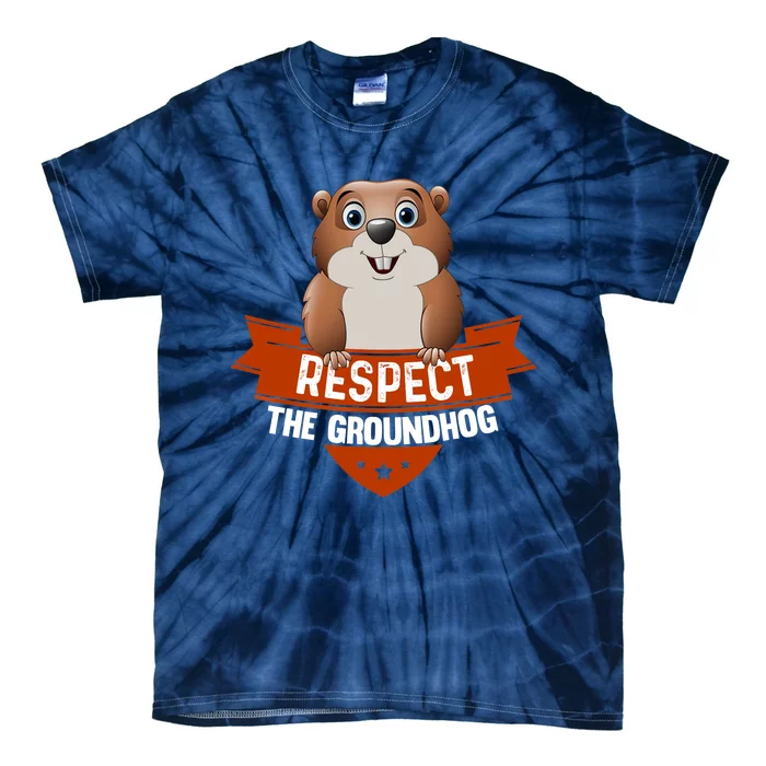 Vintage Respect The Groundhog Day Tie-Dye T-Shirt