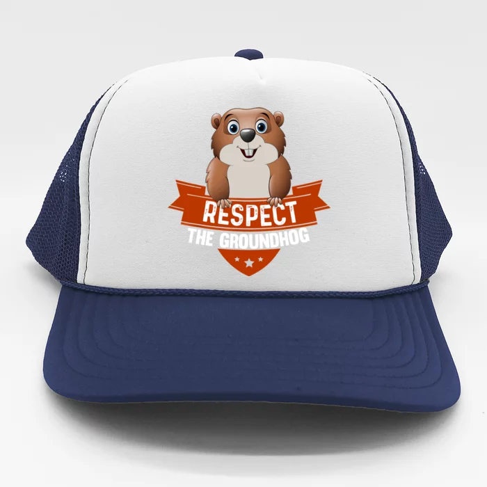 Vintage Respect The Groundhog Day Trucker Hat