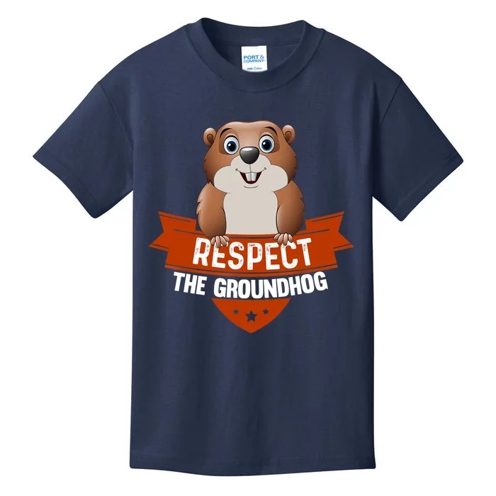 Vintage Respect The Groundhog Day Kids T-Shirt