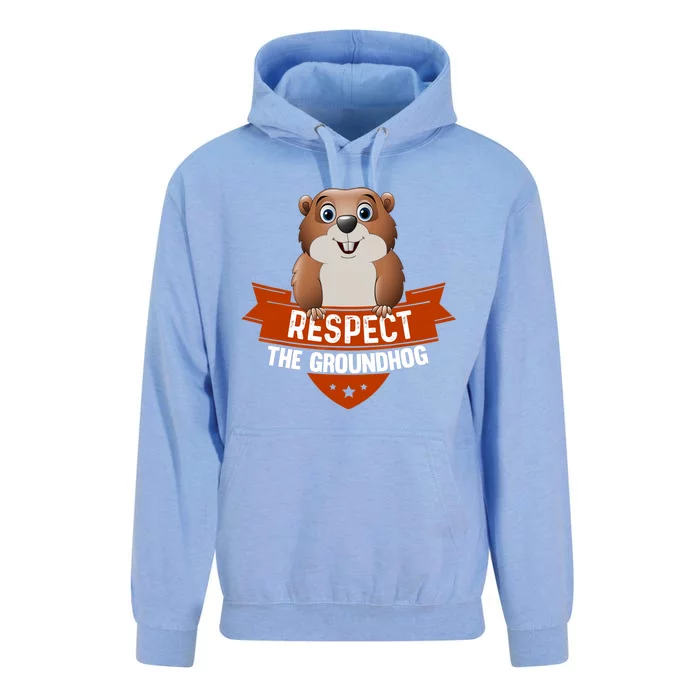 Vintage Respect The Groundhog Day Unisex Surf Hoodie