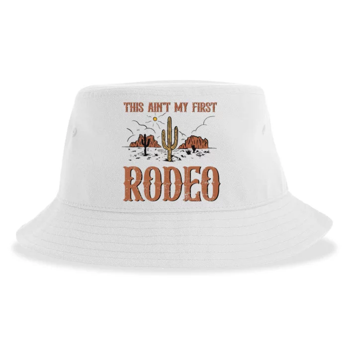 Vintage Retro This Aint My First Rodeo Sustainable Bucket Hat