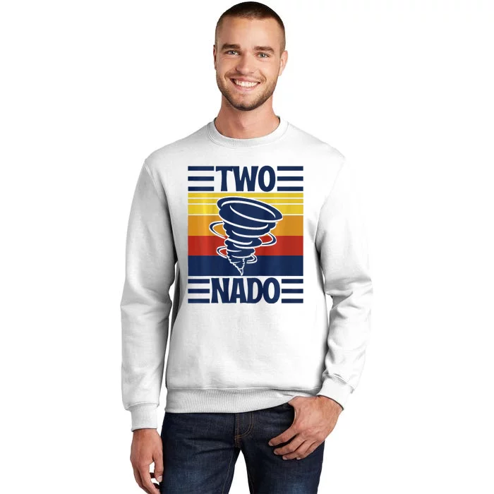 Vintage Retro Twonado 2 Year Old 2nd Birthday Sweatshirt