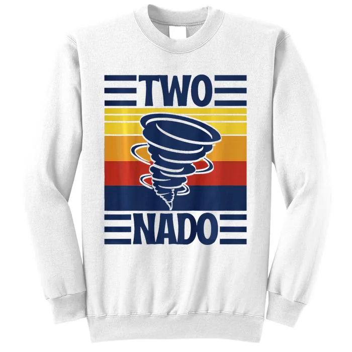 Vintage Retro Twonado 2 Year Old 2nd Birthday Sweatshirt