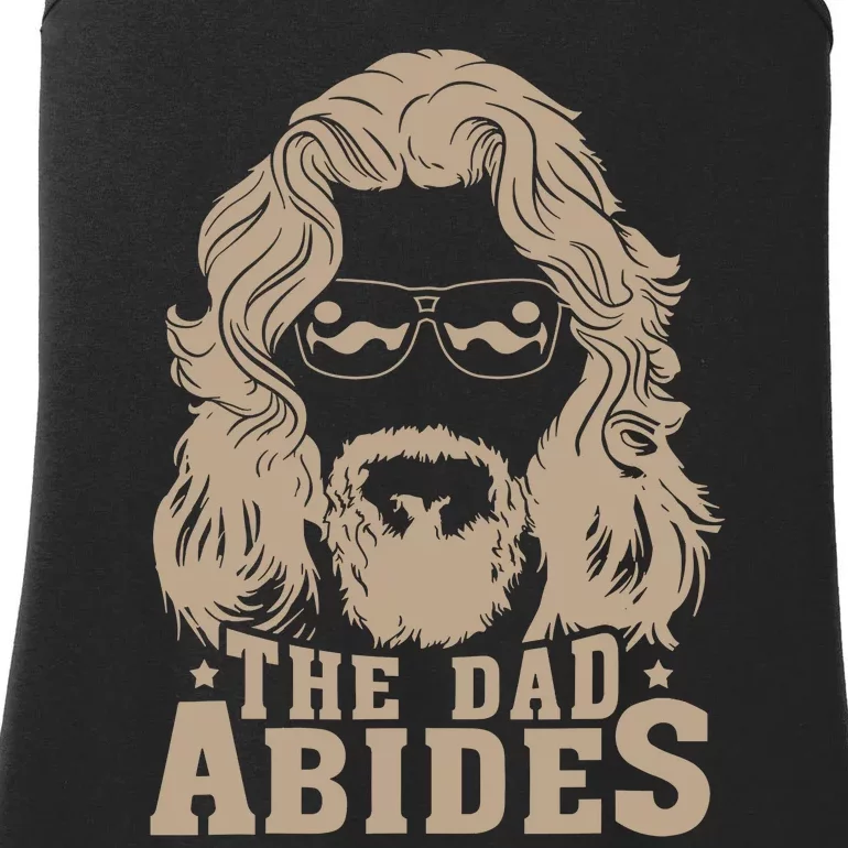 Vintage Retro The Dad Abides Funny Dad FatherS Day Ladies Essential Tank