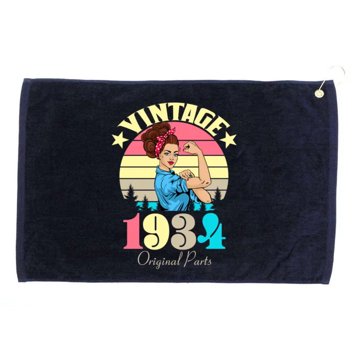 Vintage Rosie The Riveter 1934 Original Parts 90th Birthday Grommeted Golf Towel