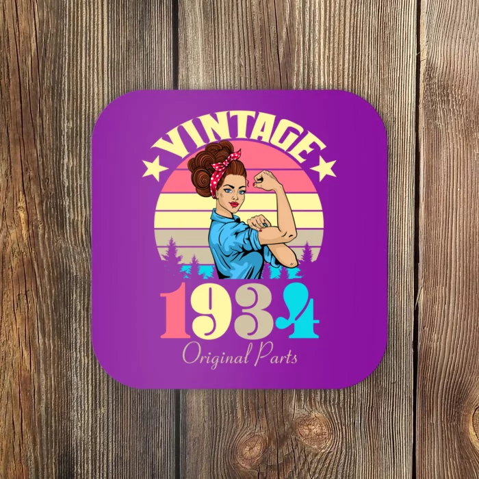 Vintage Rosie The Riveter 1934 Original Parts 90th Birthday Coaster