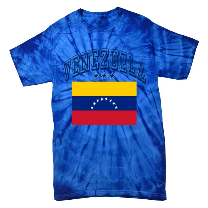 Venezuela Retro Throwback Flag Athletic Funny Gift Tie-Dye T-Shirt