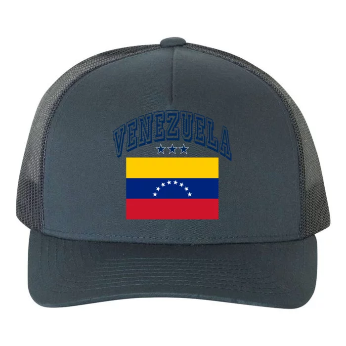 Venezuela Retro Throwback Flag Athletic Funny Gift Yupoong Adult 5-Panel Trucker Hat