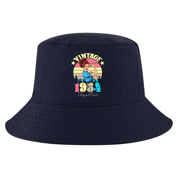 Vintage Rosie The Riveter 1954 Original Parts 70th Birthday Cool Comfort Performance Bucket Hat