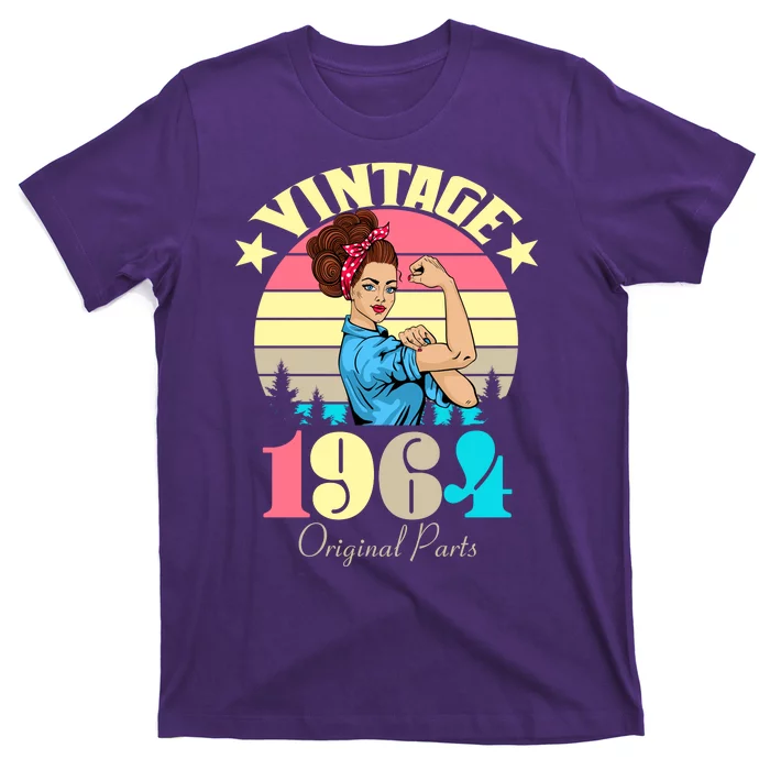 Vintage Rosie The Riveter 1964 Original Parts 60th Birthday T-Shirt