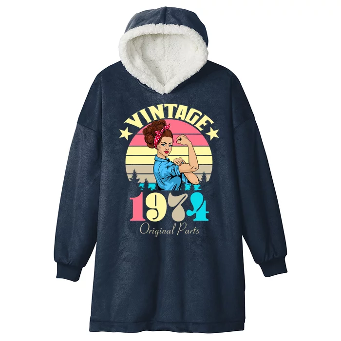 Vintage Rosie The Riveter 1974 Original Parts 50th Birthday Hooded Wearable Blanket